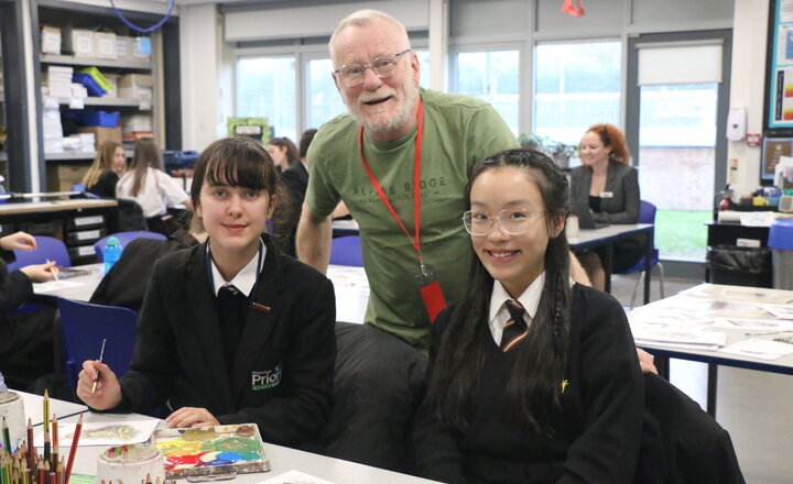 Image of Artist returns to Priory to deliver workshops