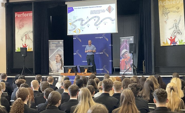 Image of Year 10 receive careers support from National Grid