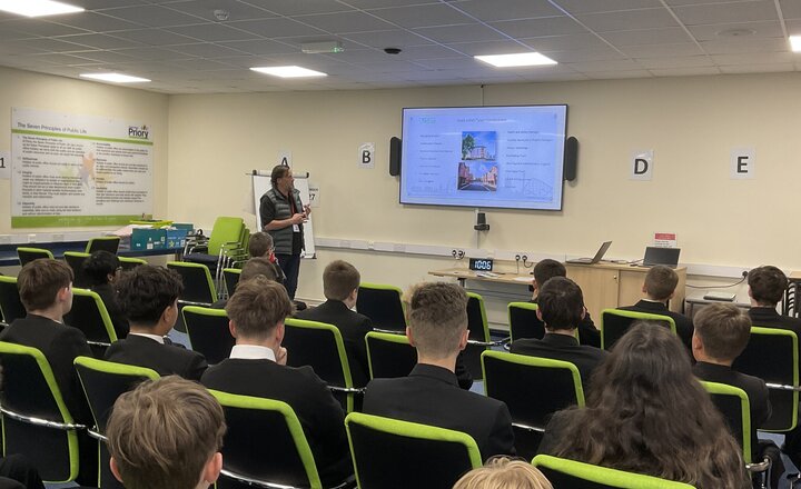 Image of Building Futures: Tyson Construction Visits Priory For Careers Talk