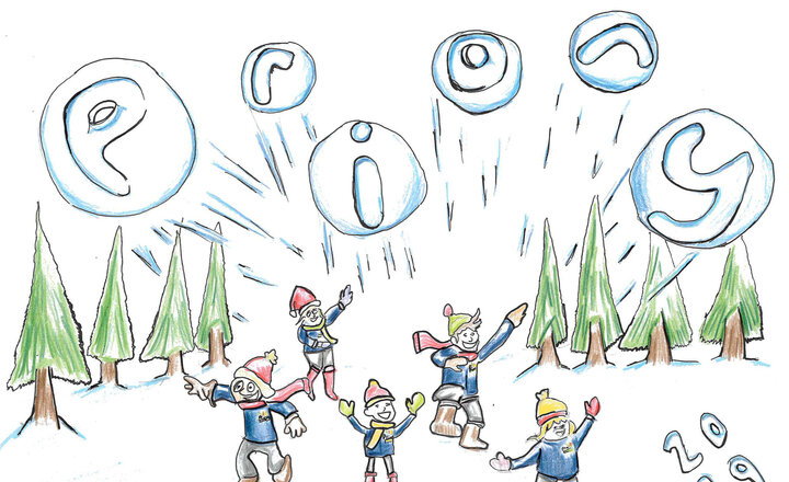 Image of Christmas card design winners