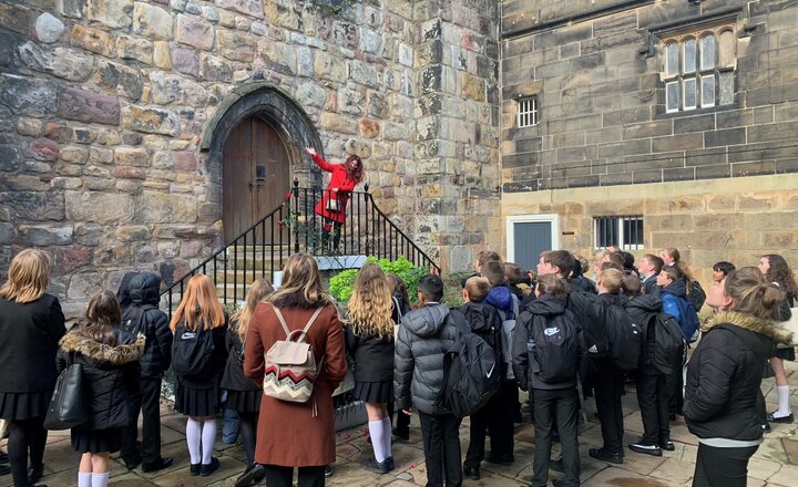 Image of History pupils take a trip back in time