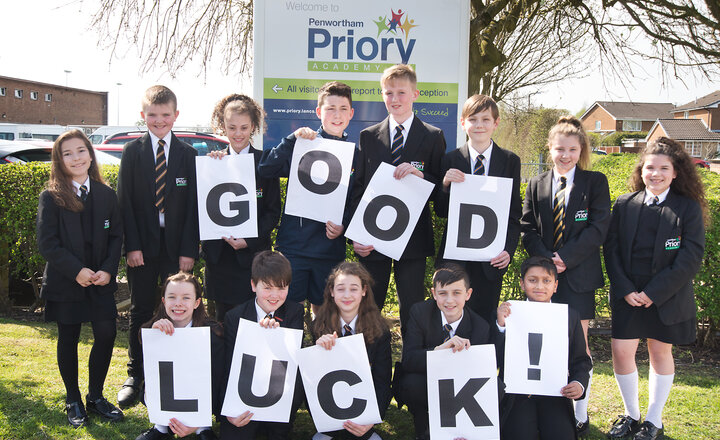 Image of Good luck Year 11s!