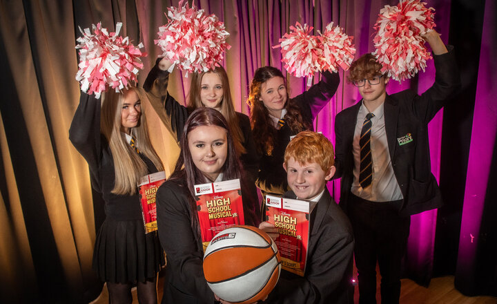 Image of It's show time at Priory - High School Musical