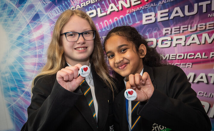 Image of Sravani & Charlotte: I love Maths because...