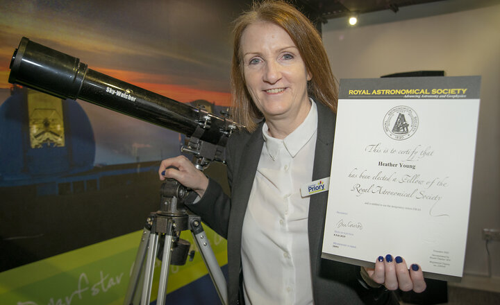 Image of Head of Science made Fellow of the Royal Astronomical Society
