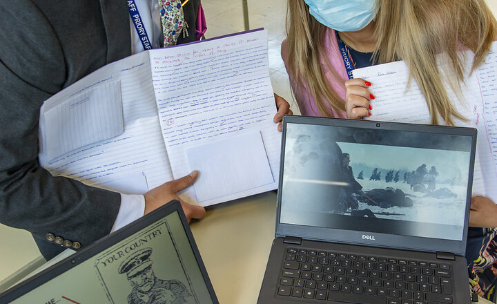 Image of English and History collide to make great impact