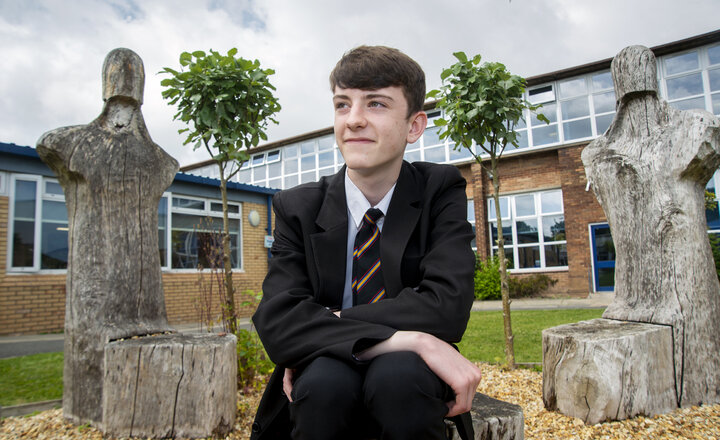 Image of All in good time for Year 10 runner Ben