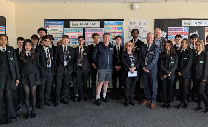 Image of Priory bosses talk business with Year 10 enterprise pupils