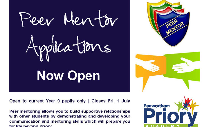 Image of Peer Mentor Applications Now Open
