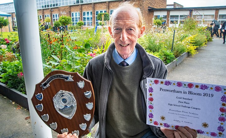 Image of Priory’s award winning gardens means Mr Farron is snapped up as judge
