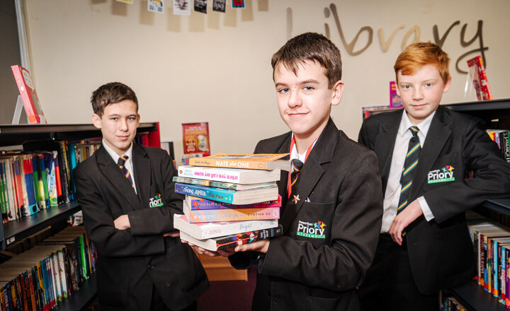 Image of Priory pupils to judge Lancashire Book of the Year