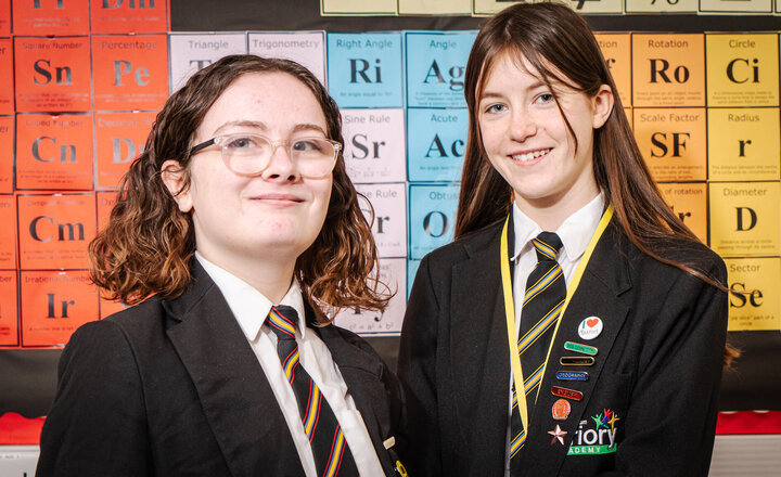 Image of Grace and Megan: I love Maths because...