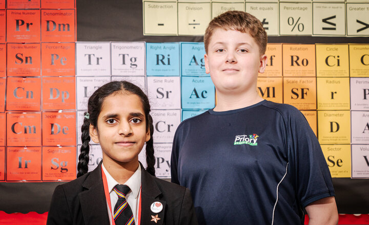 Image of Geetha and Dylan: I love Maths because...