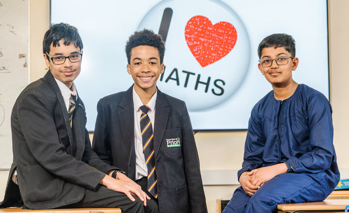 Image of Yaseen, Danilo and Junaid: I love Maths because...