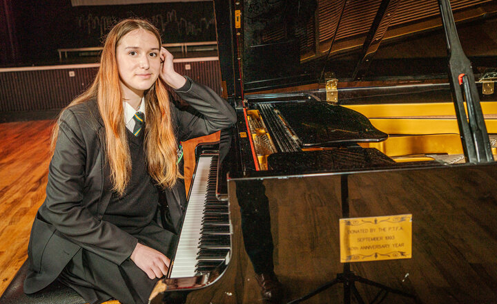 Image of Year 11 Ukrainian pupil stuns Priory with her musical talent