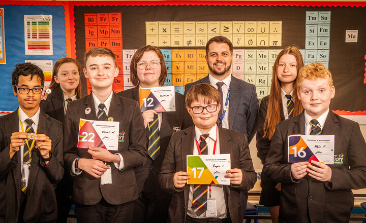 Image of Hardworking Sparx pupils receive special Maths badge