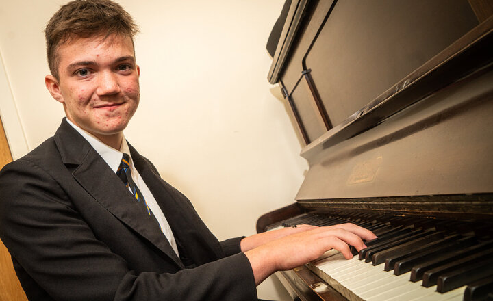 Image of Year 9 pupil's talent is music to our ears