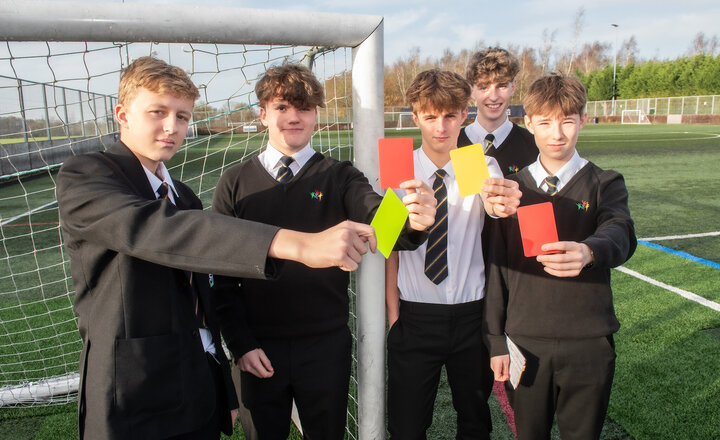 Image of Year 11 Referees Are On The Ball