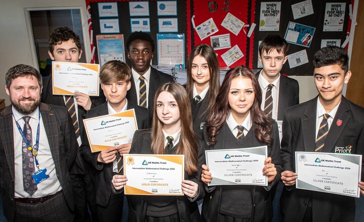 Image of Pupils Rise to the Challenge in UKMT Maths Competition