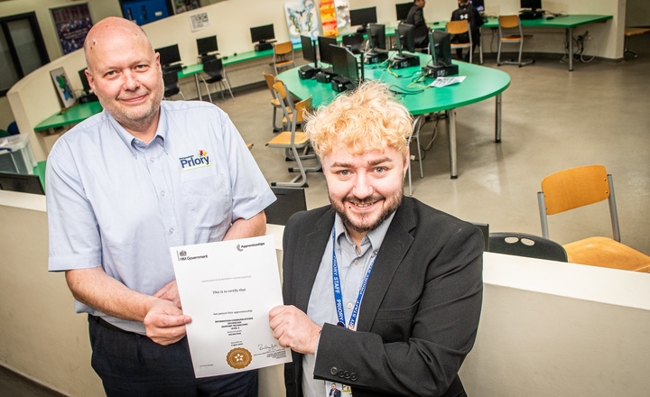 Image of Learning Never Stops: Mr Oakes Earns Distinction in ICT Apprenticeship