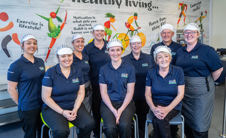 Image of Behind the scenes: The catering team