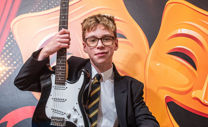 Image of Year 7 pupil aims to band together with others for music