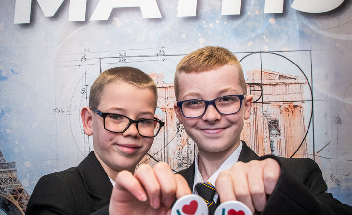 Image of Logan, Isaac and Angel: I love Maths because...