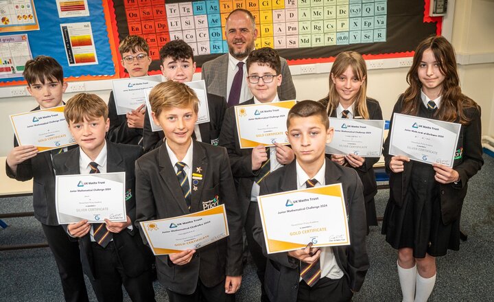 Image of Maths pupils prove they're some of the best in national competition 