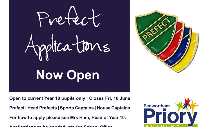 Image of Prefect Applications Now Open