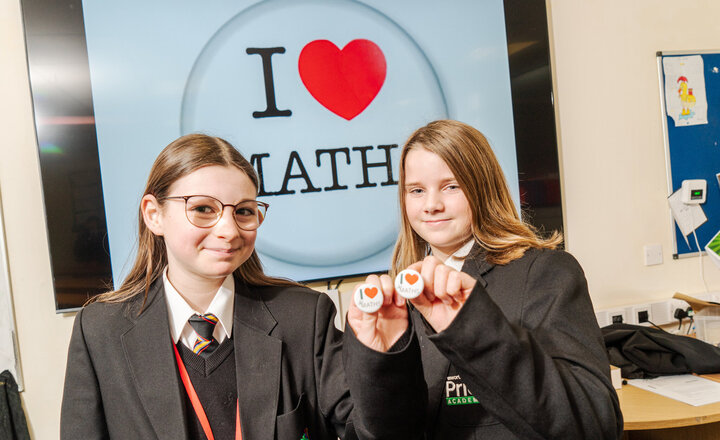 Image of Zara and Ruth: I love Maths because...