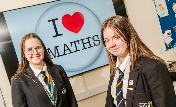 Image of Emma and Niamh: I love Maths because...