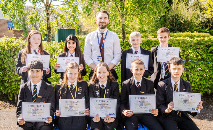 Image of Year 7 & 8 pupils are leading the way