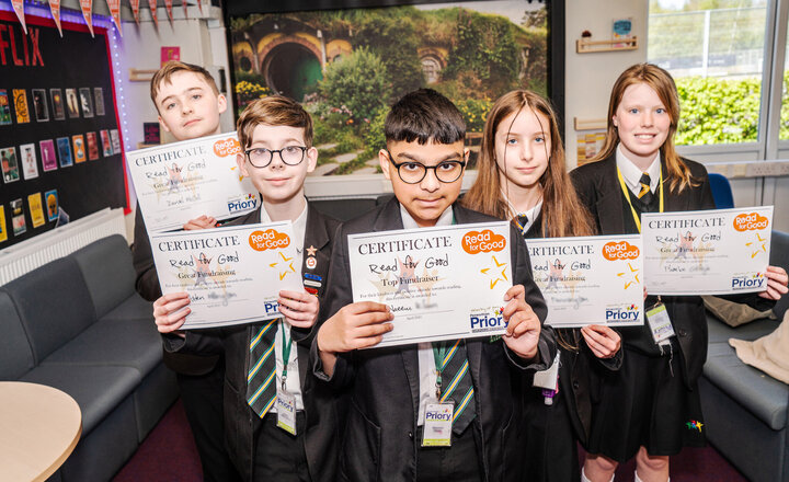 Image of Priory pupils are Reading for Good