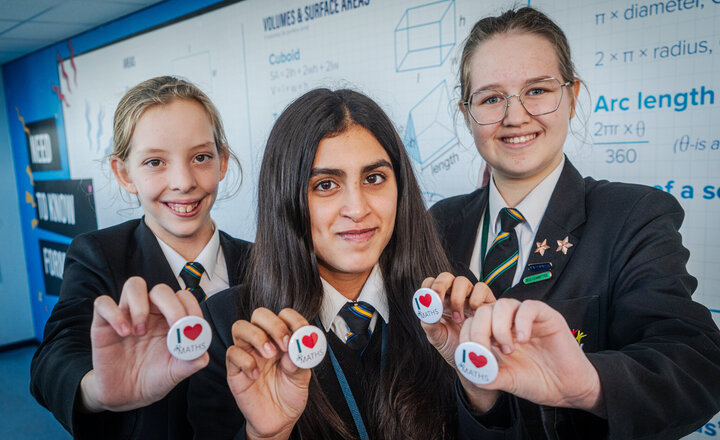 Image of Reese, Maya and Emma: I love Maths because...