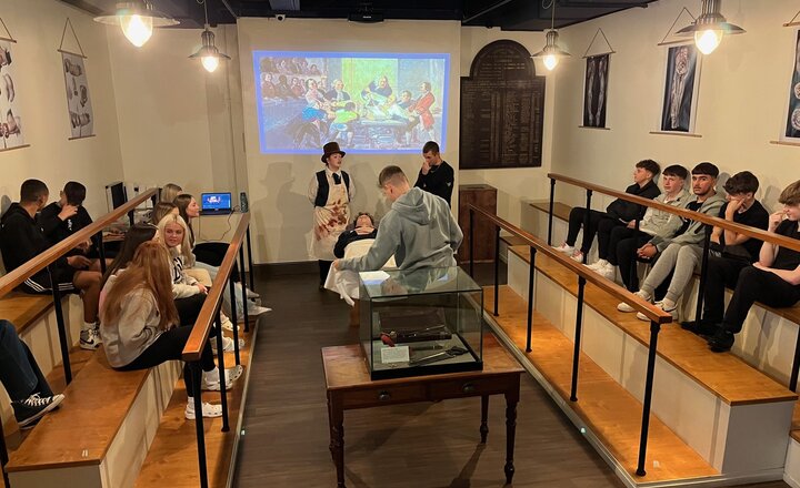 Image of Year 11 wander through the history of healthcare