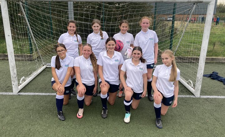 Image of Year 8 girls football team narrowly miss Lancashire Cup next round