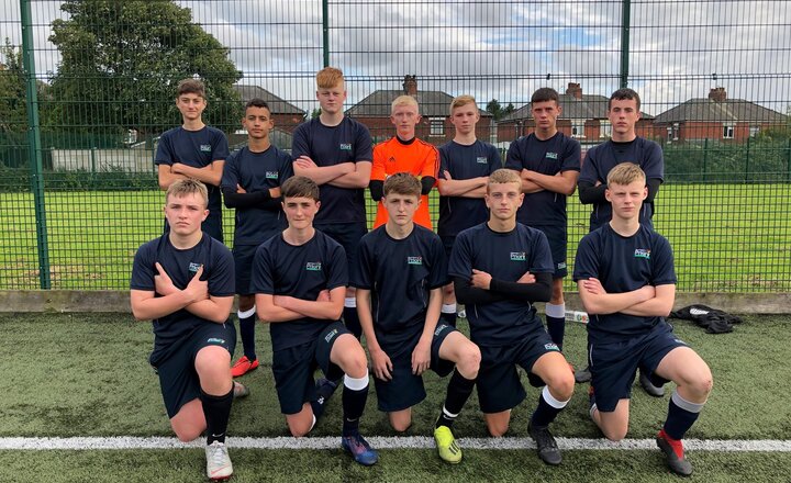 Image of Year 11 football team kick off with a 7-0 win