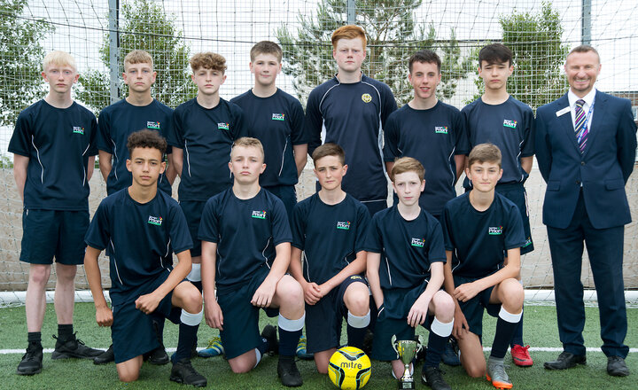 Image of Year 9 football team bag the double!