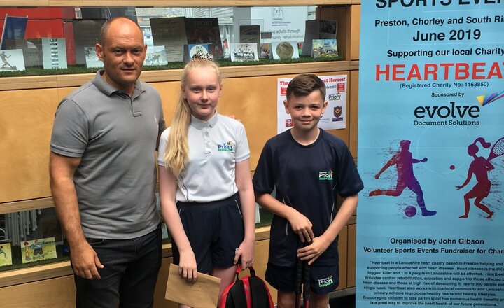 Image of Sporting pupils support Heartbeat