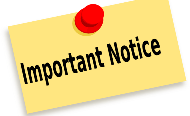 Image of Important Notice - Catering Facilities 4th & 5th September