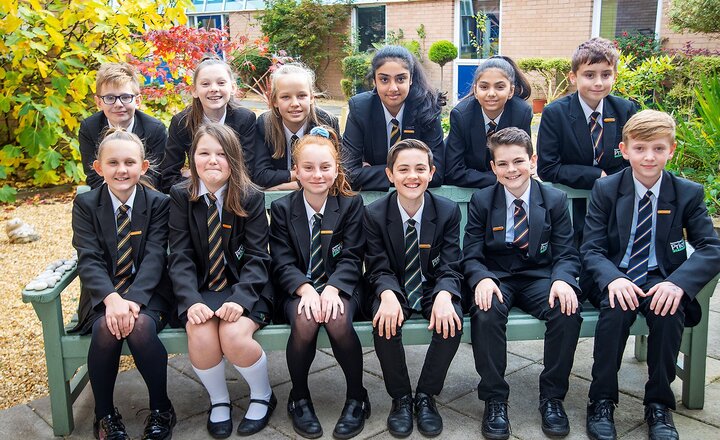 Image of Priory pupils leading the way