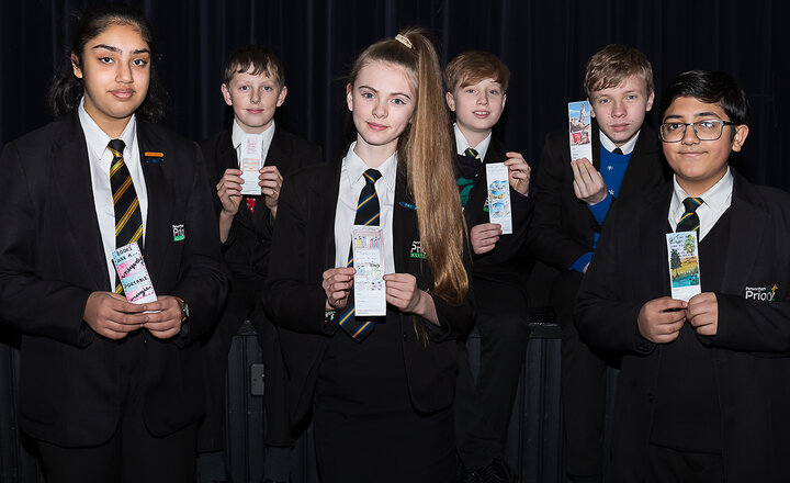 Image of Year 8 pupils getting creative in English