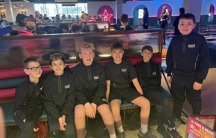 Image of A Strike For Priory’s Bowling Team