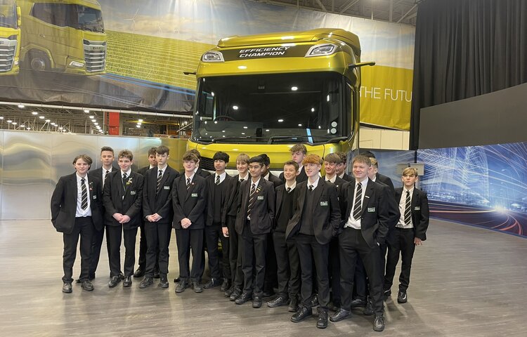 Image of Year 10 Engineering pupils visit Leyland Trucks