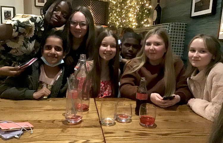 Image of Matilda cast enjoy their after party