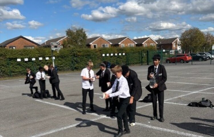 Image of Lunchtime Fun with Inter House  Water Relay Challenge