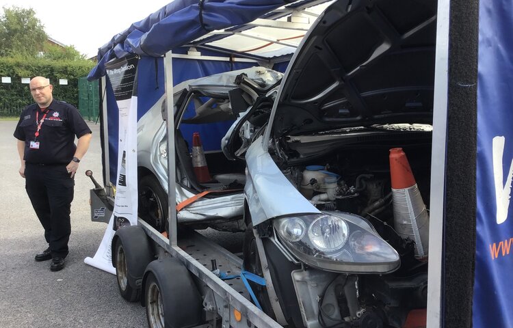 Image of Wasted Lives: Fire Service Delivers Powerful  Road Safety Message 