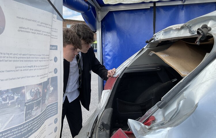 Image of Year 10 learn about the dangers of driving too fast