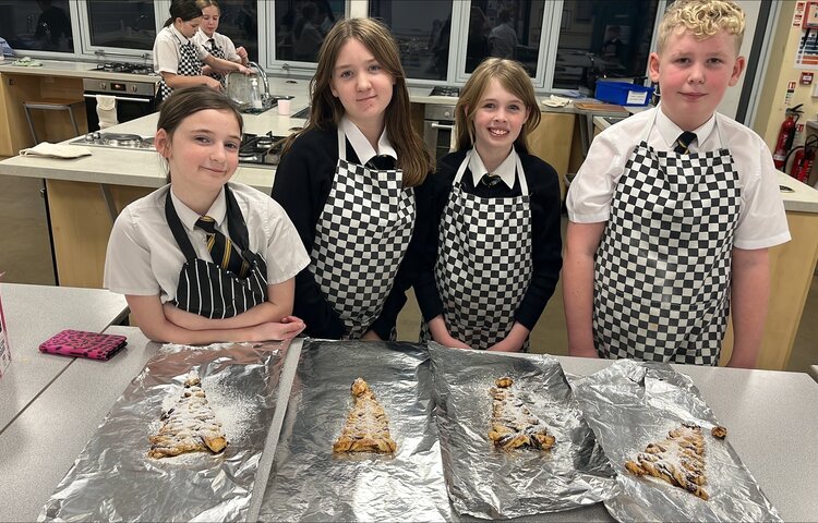 Image of Mrs Cowell's Cookery Club - Year 7 Christmas tree pastries