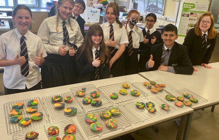 Image of Year 7 Cookery Club - Rainbow Biscuits